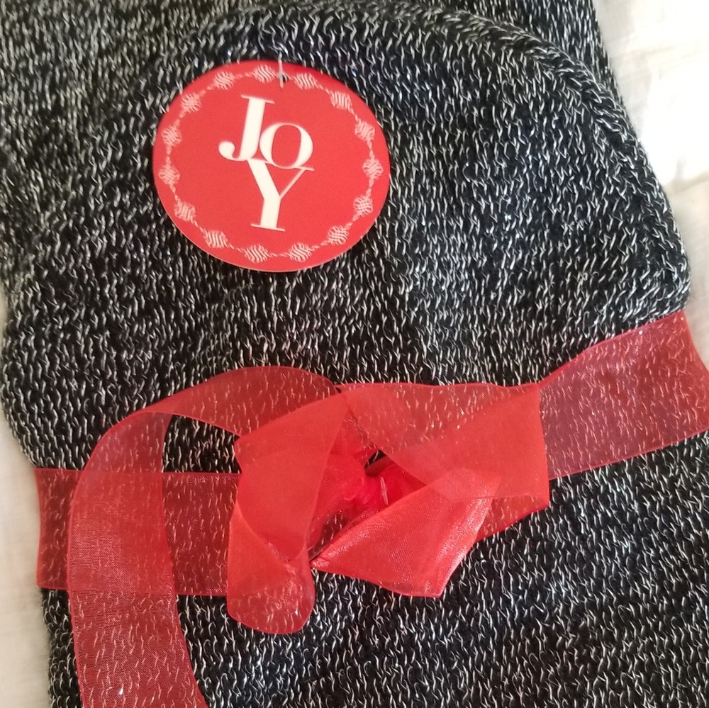 Scarf and Beanie set Black One Size
